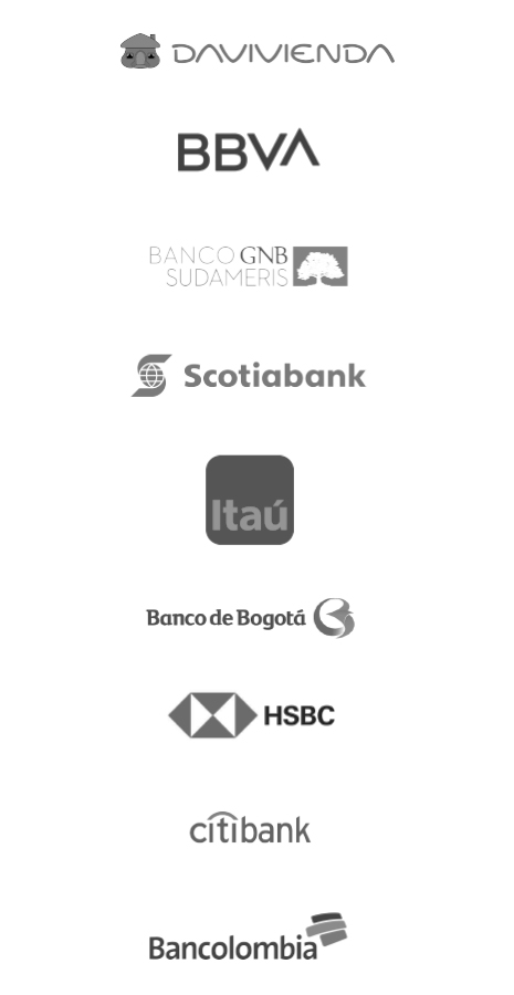 Nuestros clientes Sector financiero versión mobile